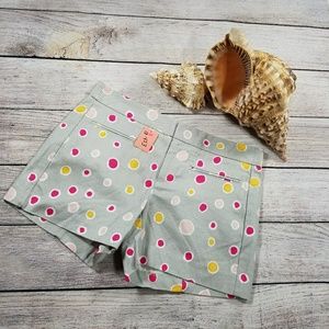 GAP Polka Dot Chino Shorts Sz 00 Pop Art Cotton